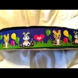 Grosgrain Ribbon 7/8” 5 yards 5/$20 Zoo party balloons cow dog birthday hearts